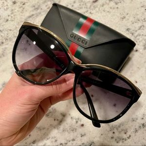 Gucci sunglasses with gold detail